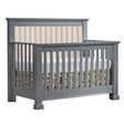 Natart Taylor "5-in-1" Convertible Crib with Channel Tufted Linen Talc (without rails) - Bambi Baby