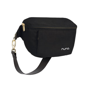 Black Canvas Nuna Stroller Sling Bag - Three Quarter View | Bambi Baby