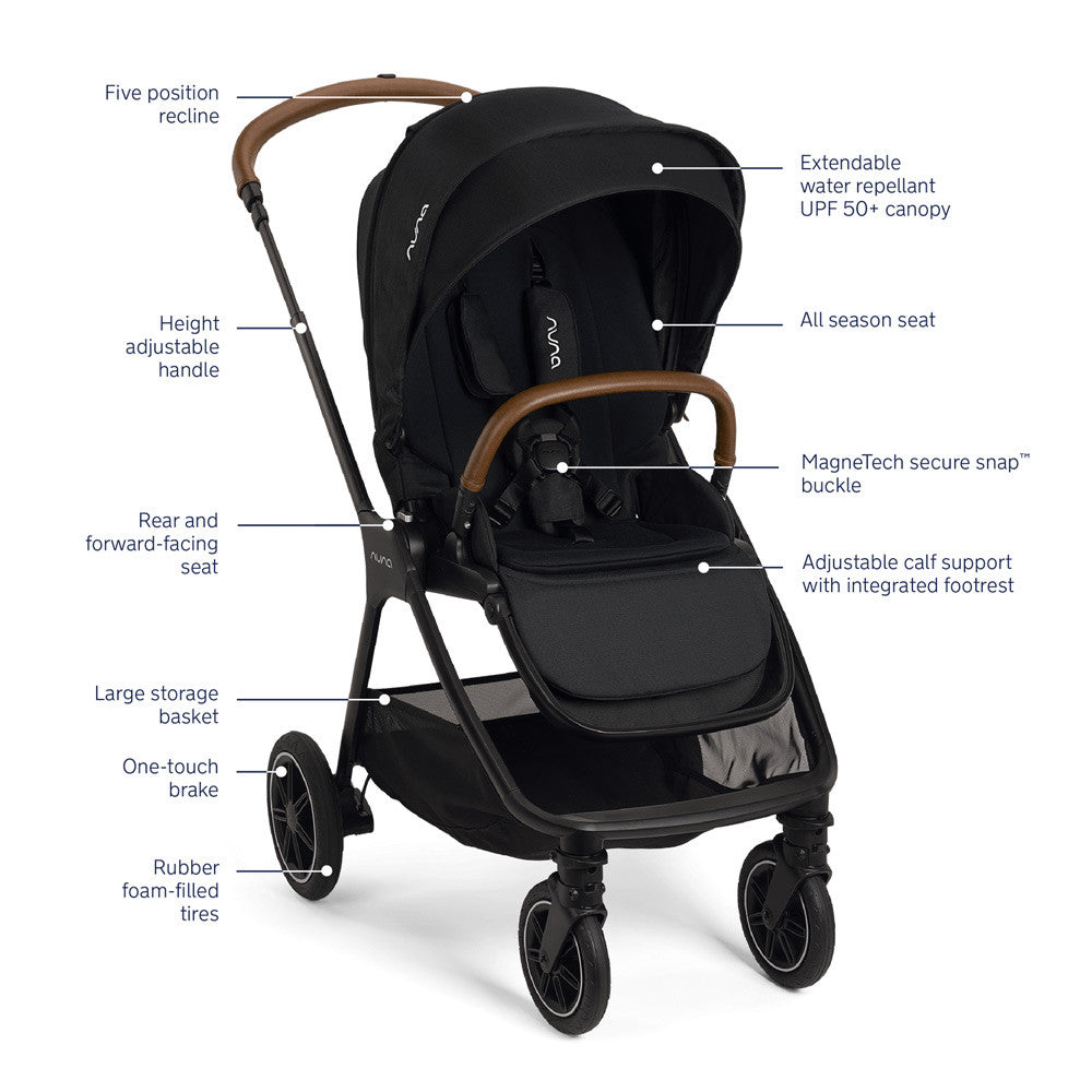 Nuna PIPA URBN + TRIV Next Travel System in Caviar- Bambi Baby
