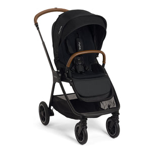 Caviar Nuna TRIV Next Stroller with Magnetic Buckle - Front View | Bambi Baby