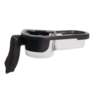 Black Nuna DEMI grow Child Tray with Clear Cup Holders - Side View | Bambi Baby