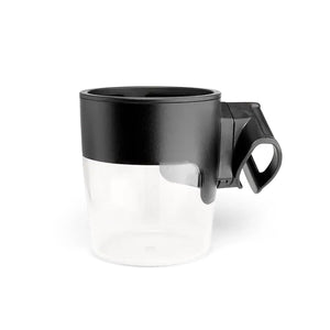 Black Plastic Nuna MIXX Cup Holder - Side View with Clamp Detail | Bambi Baby