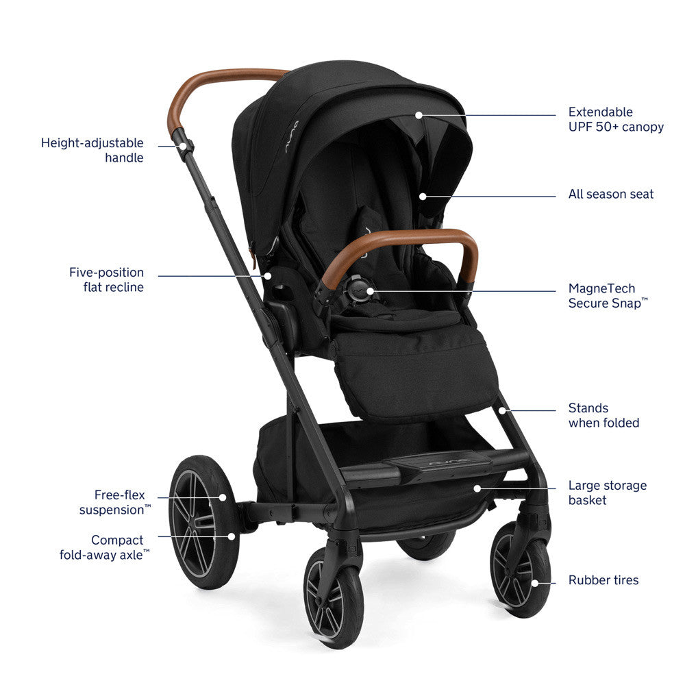 Nuna PIPA URBN + MIXX Next Travel System in Caviar- Bambi Baby