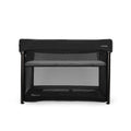 Caviar Black Nuna PAAL Playard with Changing Platform - Front View | Bambi Baby