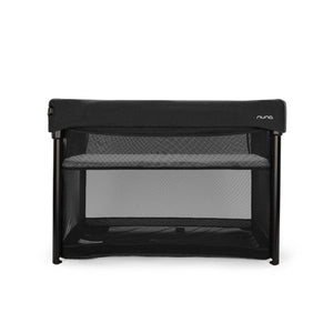 Caviar Black Nuna PAAL Playard with Changing Platform - Front View | Bambi Baby