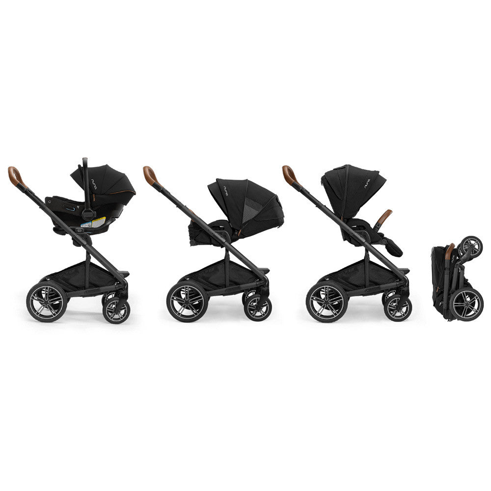 Nuna PIPA URBN + MIXX Next Travel System in Caviar- Bambi Baby