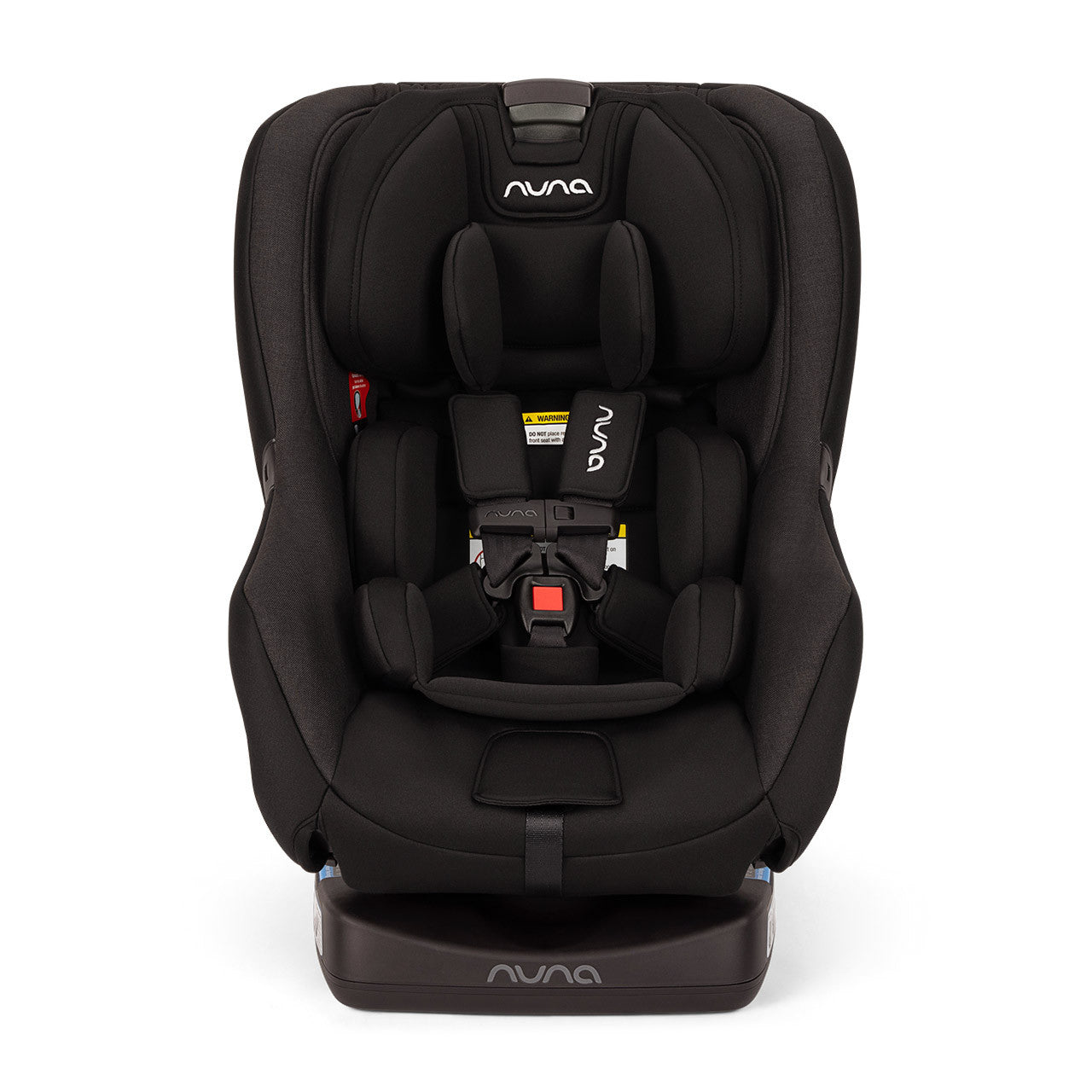 Caviar Black Nuna RAVA Convertible Car Seat - Front View | Bambi Baby