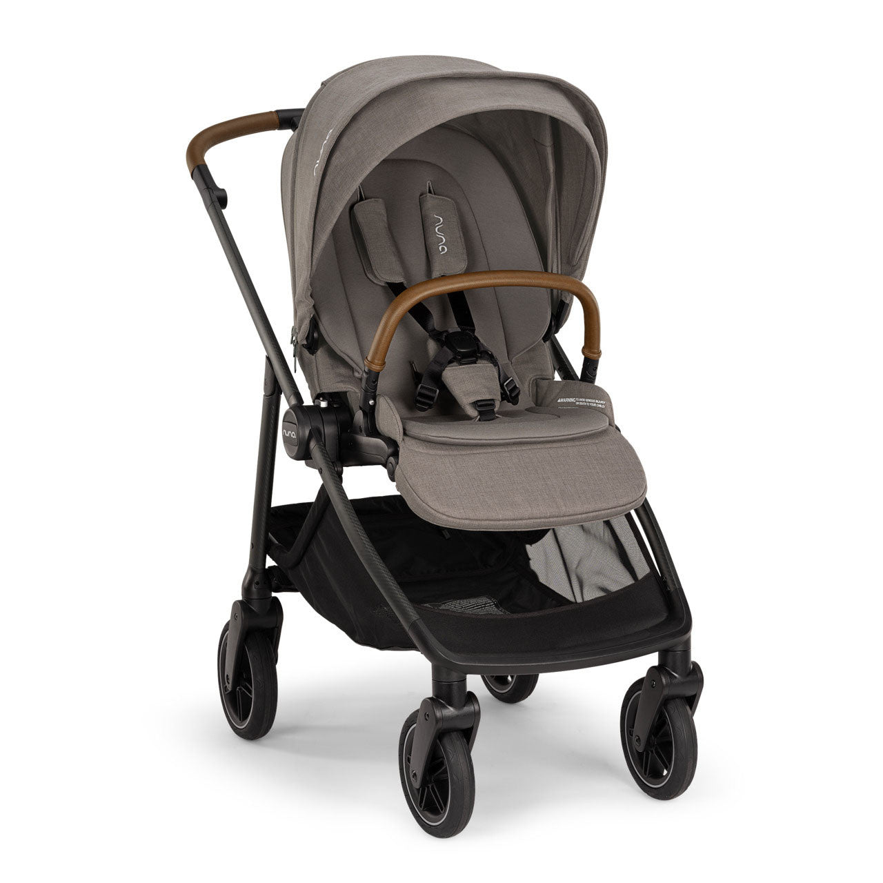 Granite Nuna SWIV Stroller - Three-Quarter Angle View | Bambi Baby