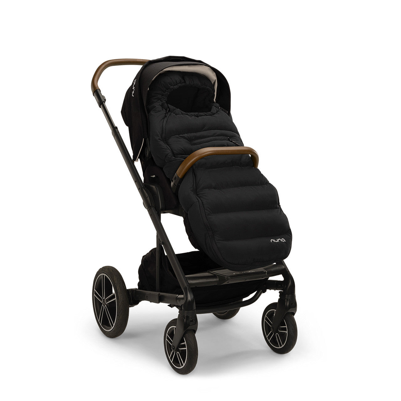 Nuna Footmuff Winter Stroller Set in Caviar- Bambi Baby