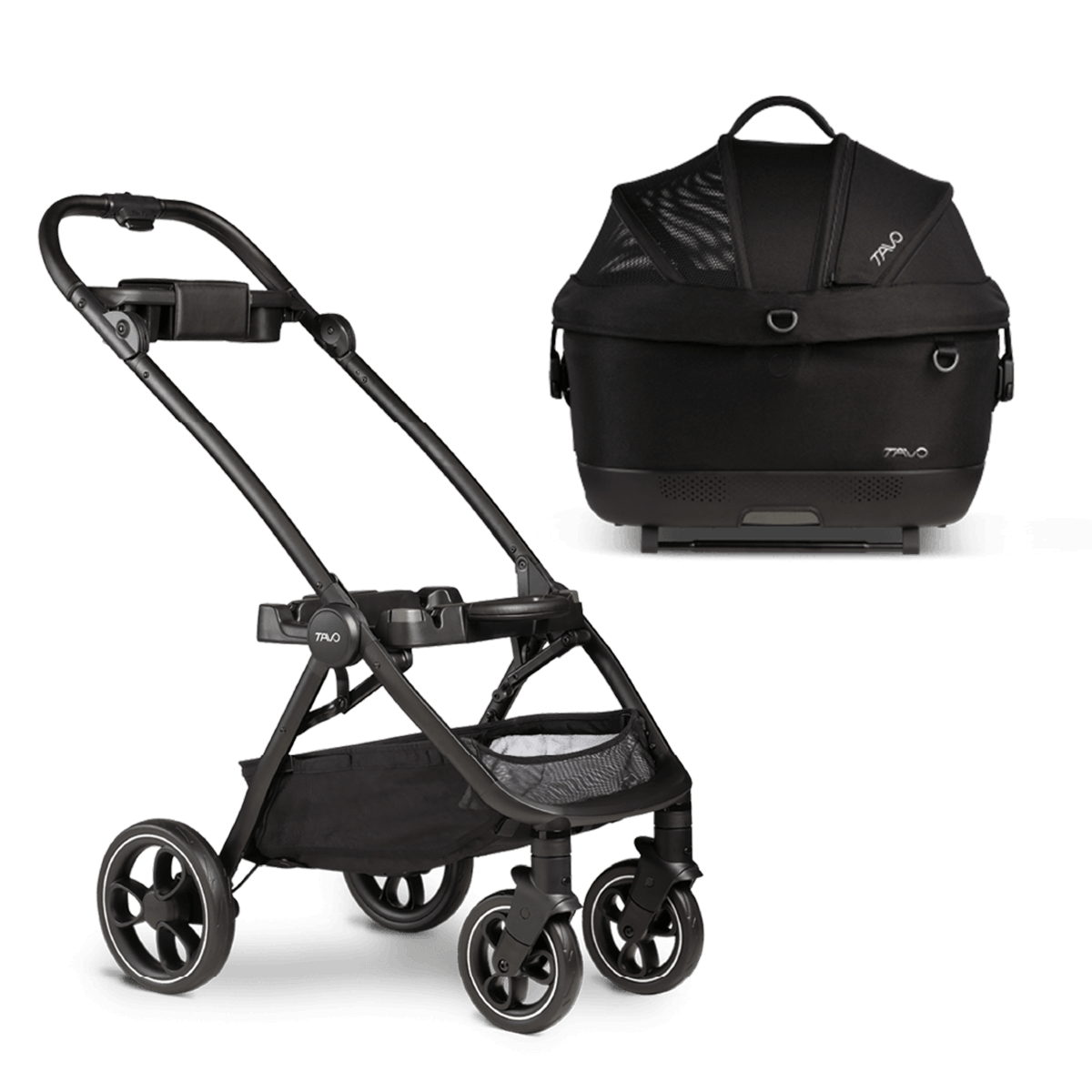 Tavo Maeve™ iso Pet Car Seat + Roscoe™ Stroller- Bambi Baby