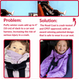 Onekid Car Seat Coat | The Road Coat Vegan - Platinum - Bambi Baby