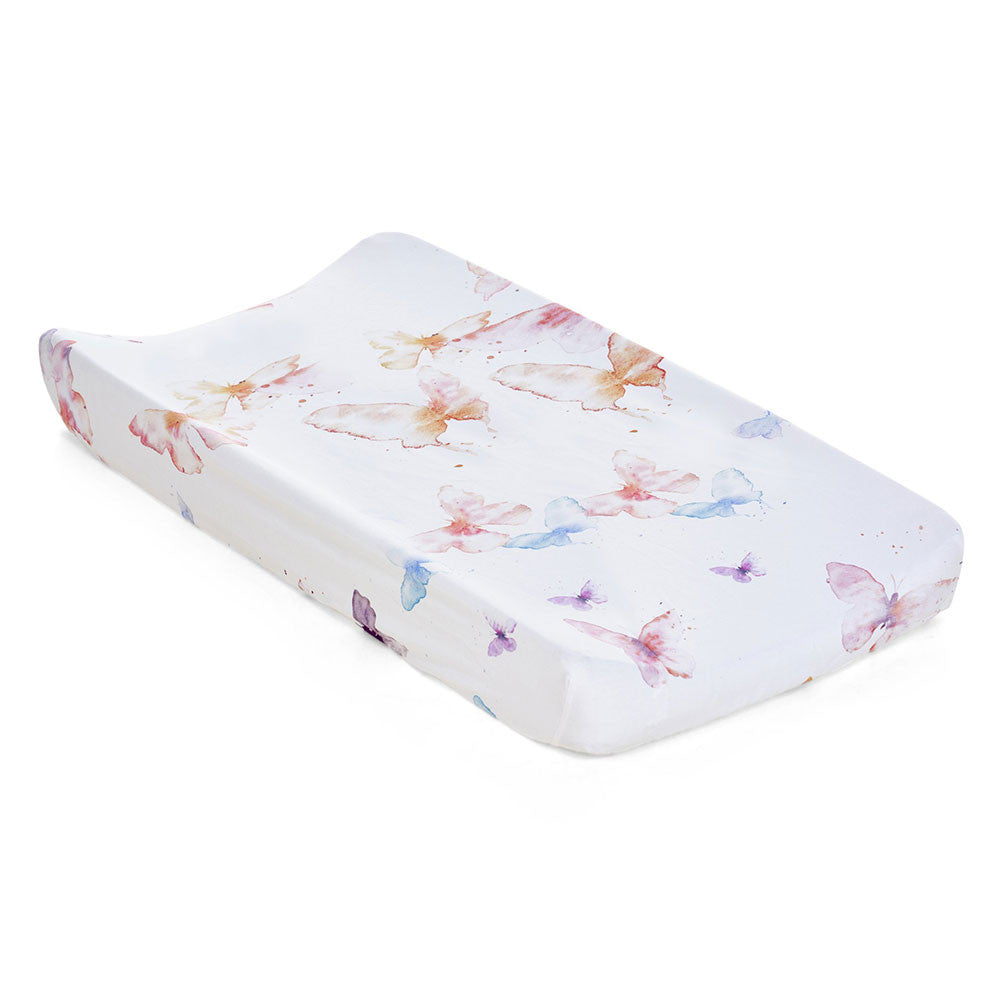 Oilo Butterfly Jersey Changing Pad Cover- Bambi Baby