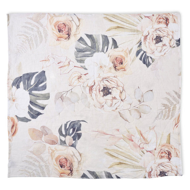 Oilo Vintage Bloom Swaddle Blanket- Bambi Baby
