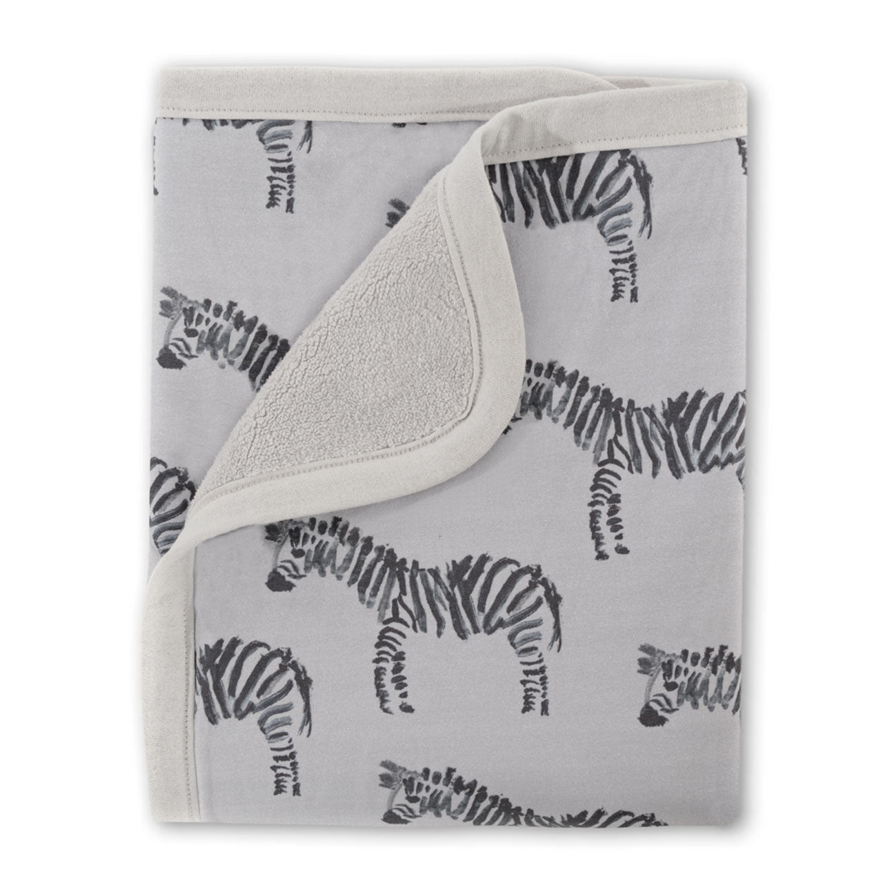 Oilo Zebra Jersey Cuddle Blanket- Bambi Baby