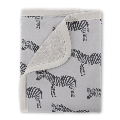 Oilo Zebra Jersey Cuddle Blanket- Bambi Baby