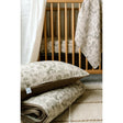 Oilo Vintage Safari Nursery - Premium Muslin Crib Quilt & Sham Set - Bambi Baby