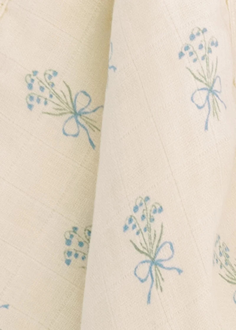 Oilo 2-Pack Swaddle - Bunnies & Lily of the Valley- Bambi Baby