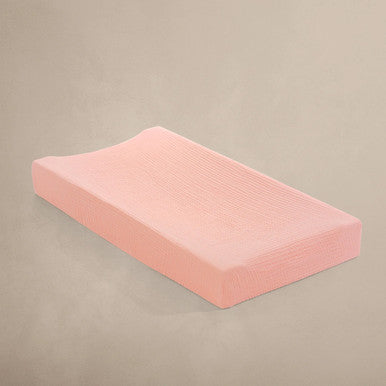 Oilo Fable Changing Pad Cover- Rosette Organic 4 Way Muslin- Bambi Baby