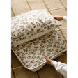 Oilo Fable Blanket- Quilt- Woodland & Eggshell Organic Muslin 45 X 60" - Bambi Baby