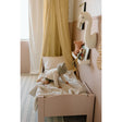 Oilo Fable Blanket- Quilt- Dainty Floral & Eggshell Organic Muslin 45 X 60" - Bambi Baby
