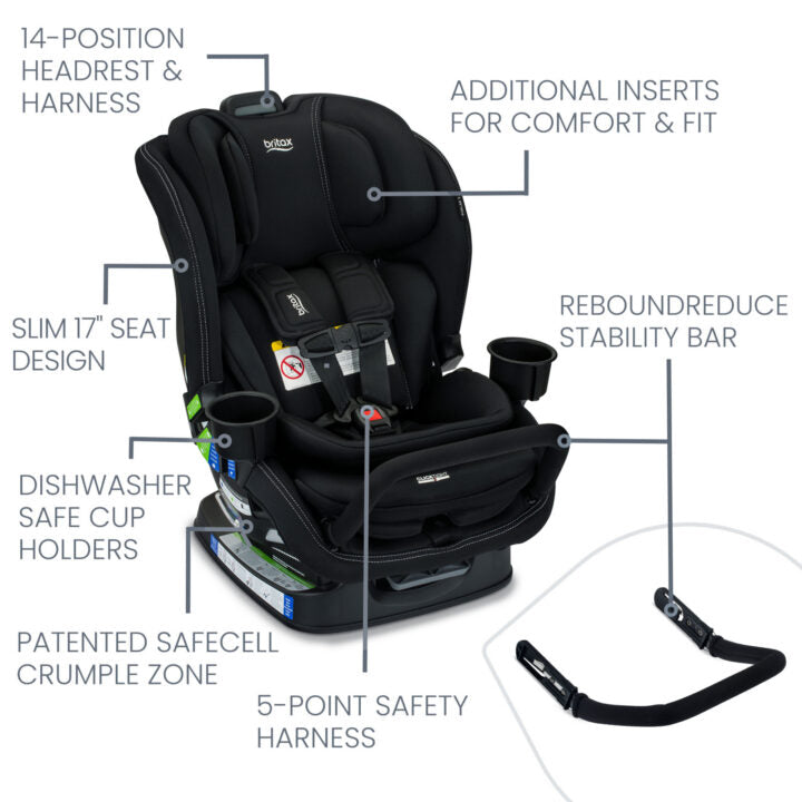 Britax Poplar S Convertible Car Seat 2-in-1- Bambi Baby
