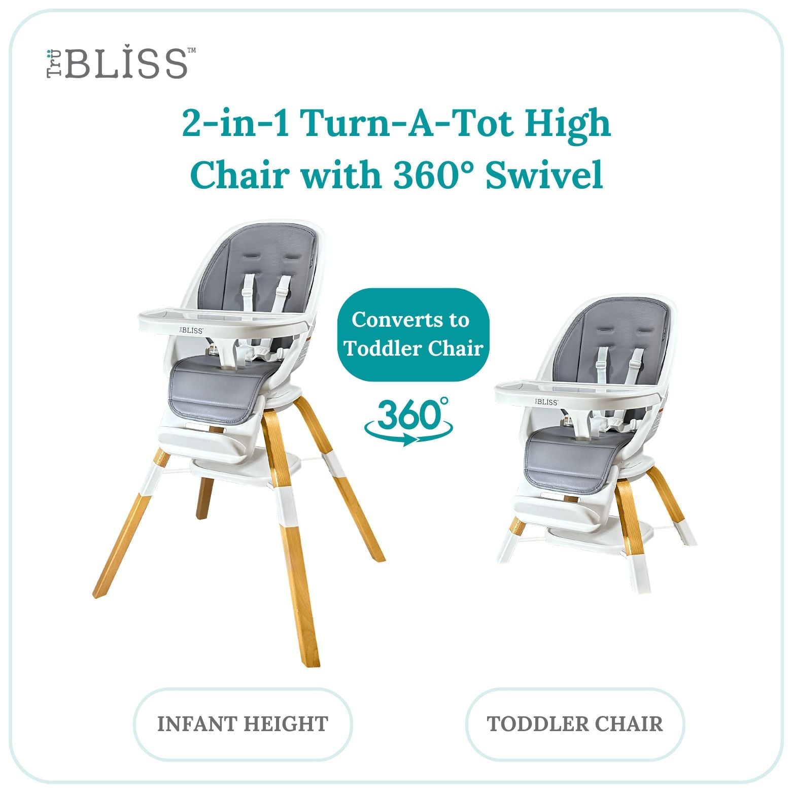 TruBliss Turn-A-Tot Highchair- Bambi Baby