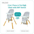 TruBliss Turn-A-Tot Highchair - Bambi Baby