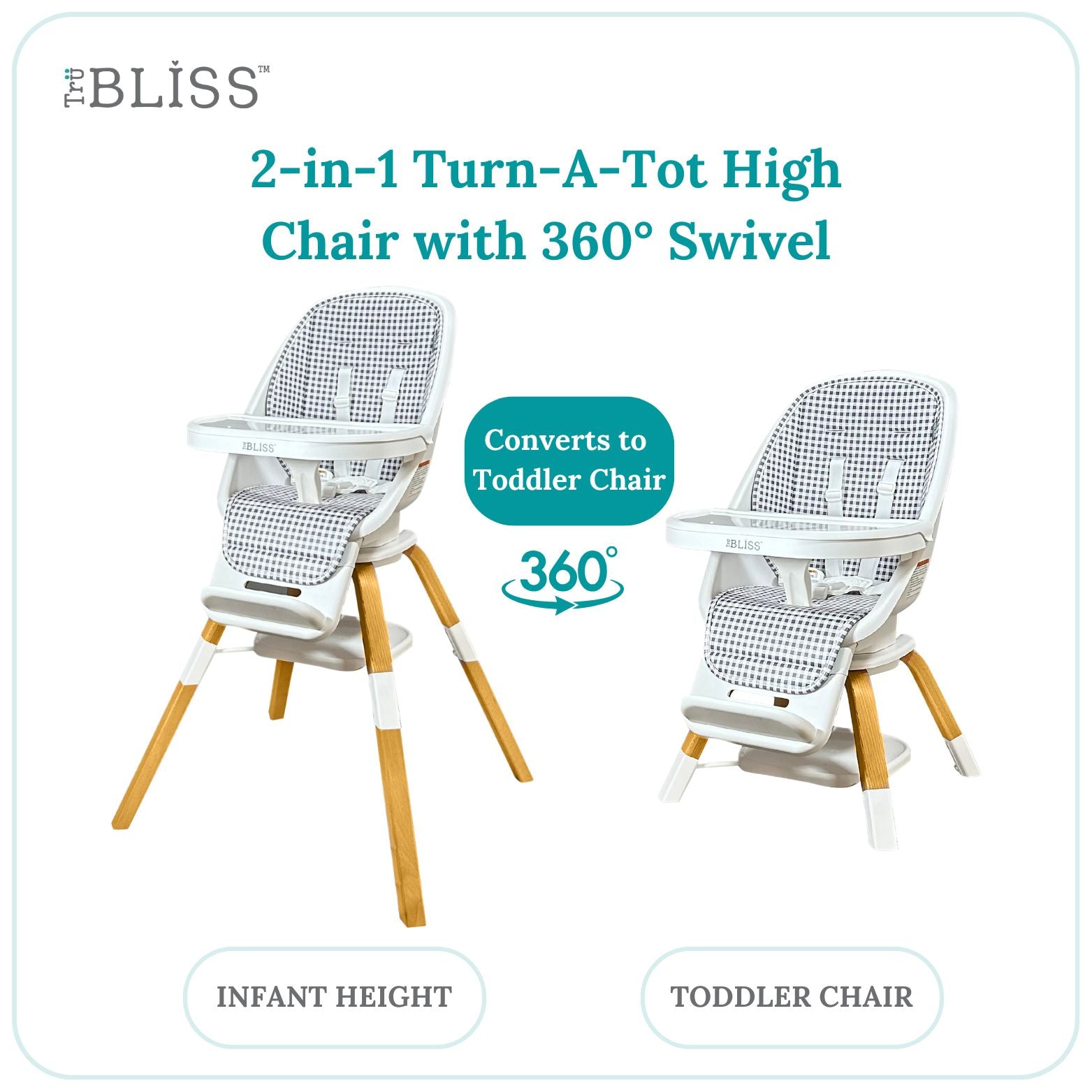 TruBliss Turn-A-Tot Highchair- Bambi Baby