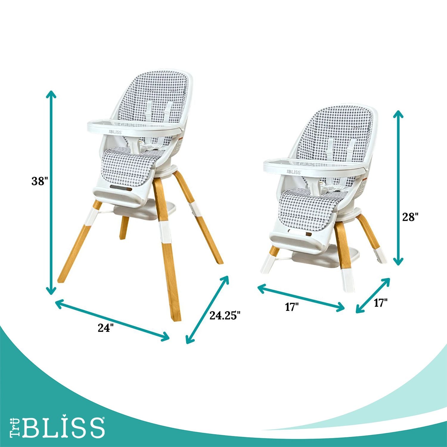 TruBliss Turn-A-Tot Highchair- Bambi Baby