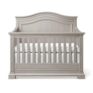 Ash Gray Silva Jordan Convertible Crib - Front View | Bambi Baby