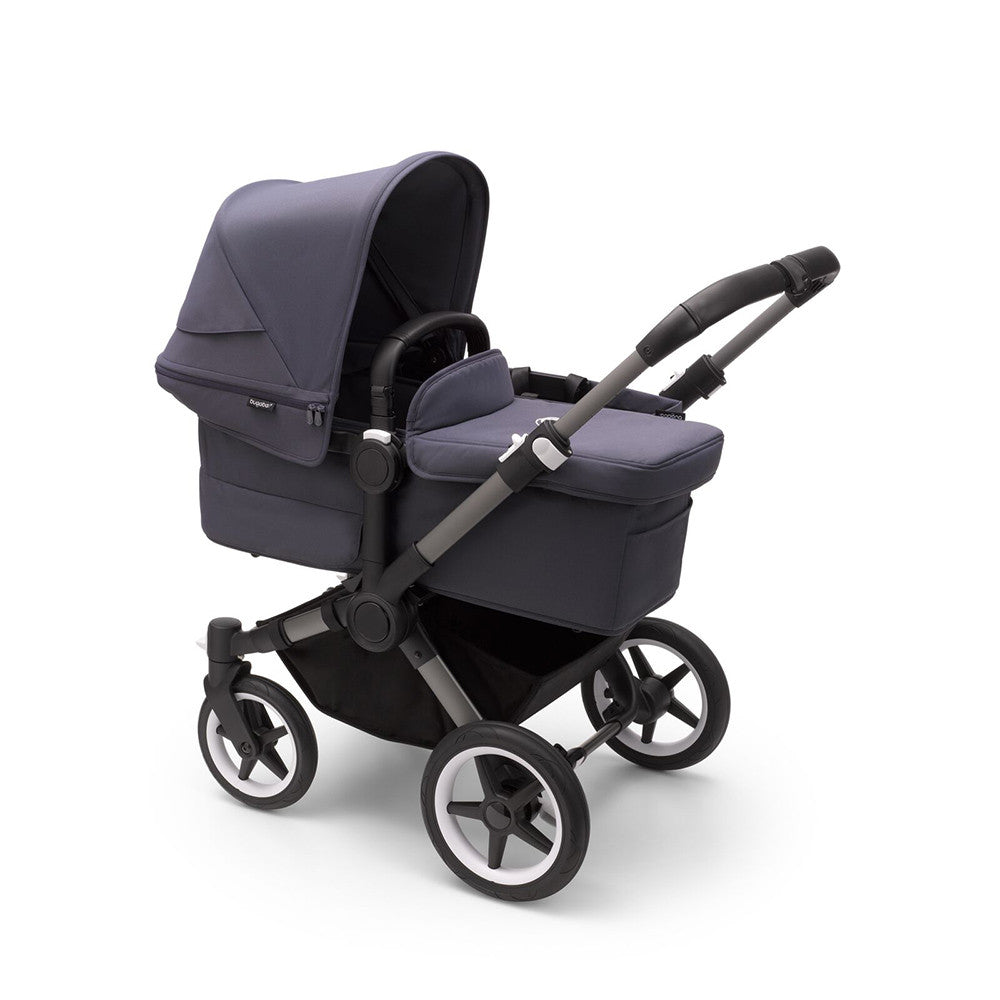 Bugaboo Donkey 5 Mono completo RW tecido US GRAFITE/AZUL TEMPESTADE-AZUL TEMPESTADE- Bambi Baby