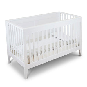 White Pali Botticelli Convertible Crib - Three Quarter Angle | Bambi Baby