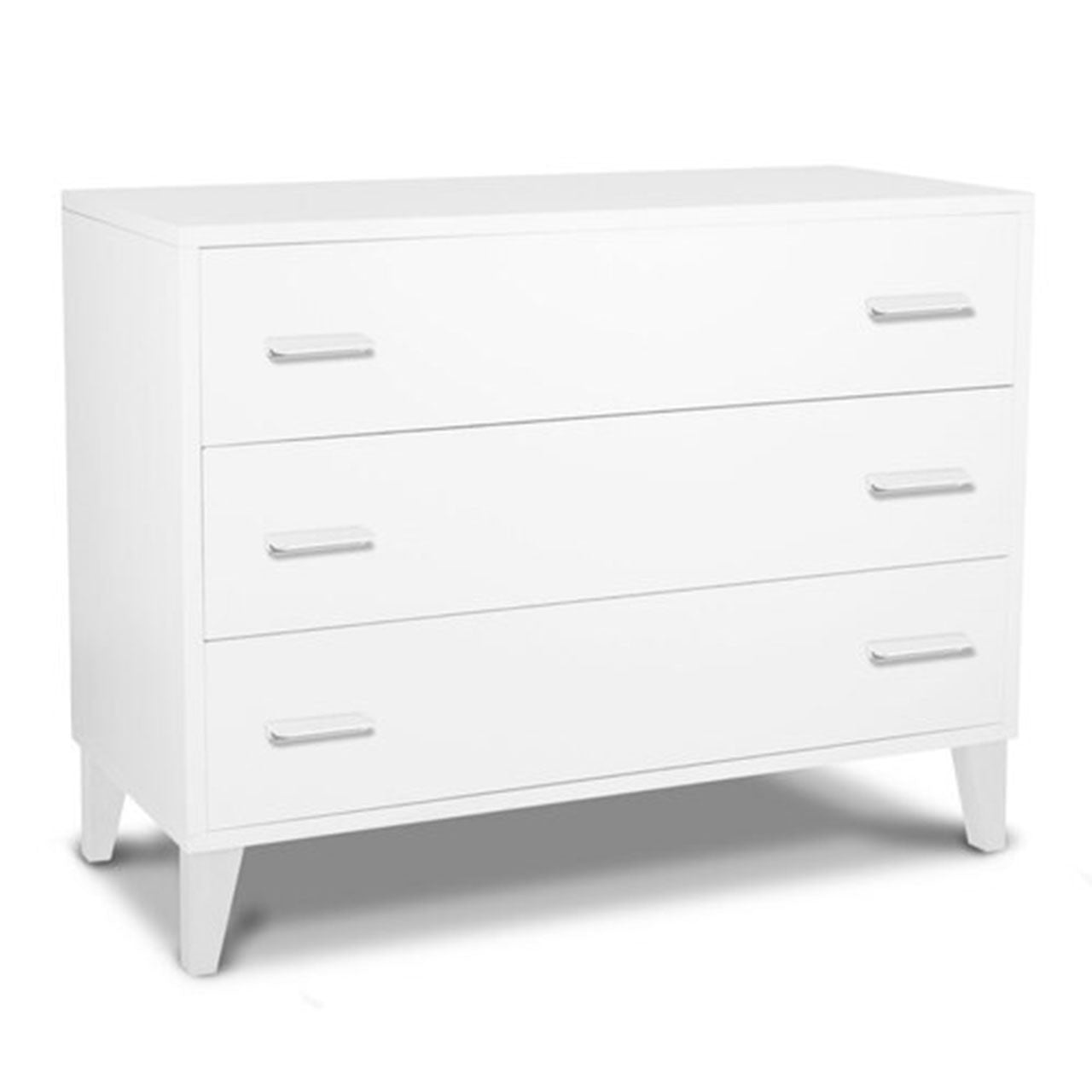 Pali Caravaggio 3 Drawer in White- Bambi Baby