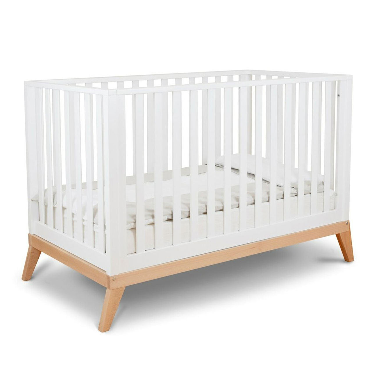 Pali Donatello Classico Crib in White/Natural- Bambi Baby