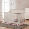 White Pali Napoli Forever Flat Top Convertible Crib - Nursery Room View | Bambi Baby