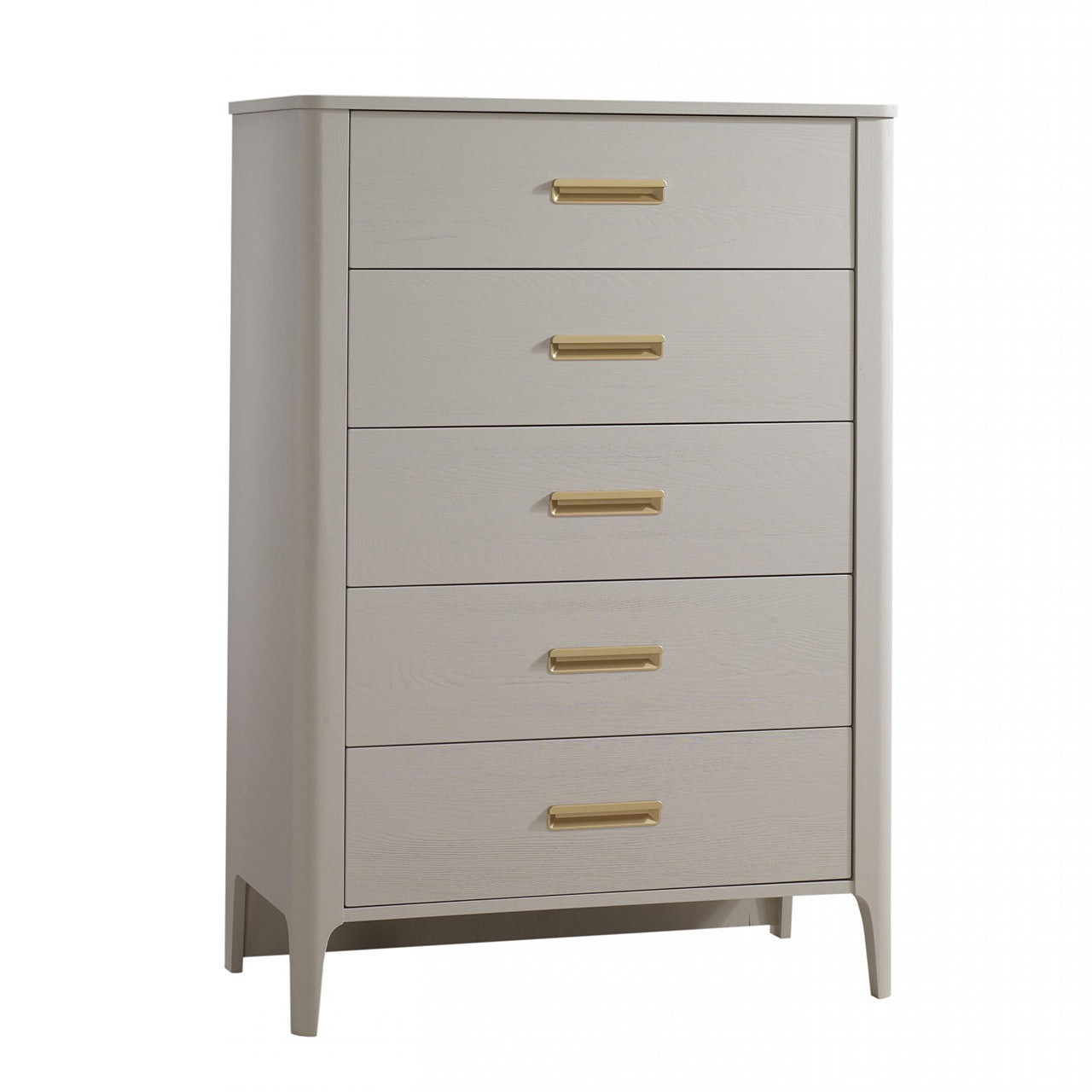 Natart Palo Tall Chest 5 Drawers in Dove- Bambi Baby