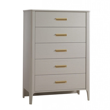 Natart Palo Tall Chest 5 Drawers in Dove- Bambi Baby