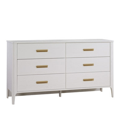 Natart Palo King Dresser 65" in White- Bambi Baby
