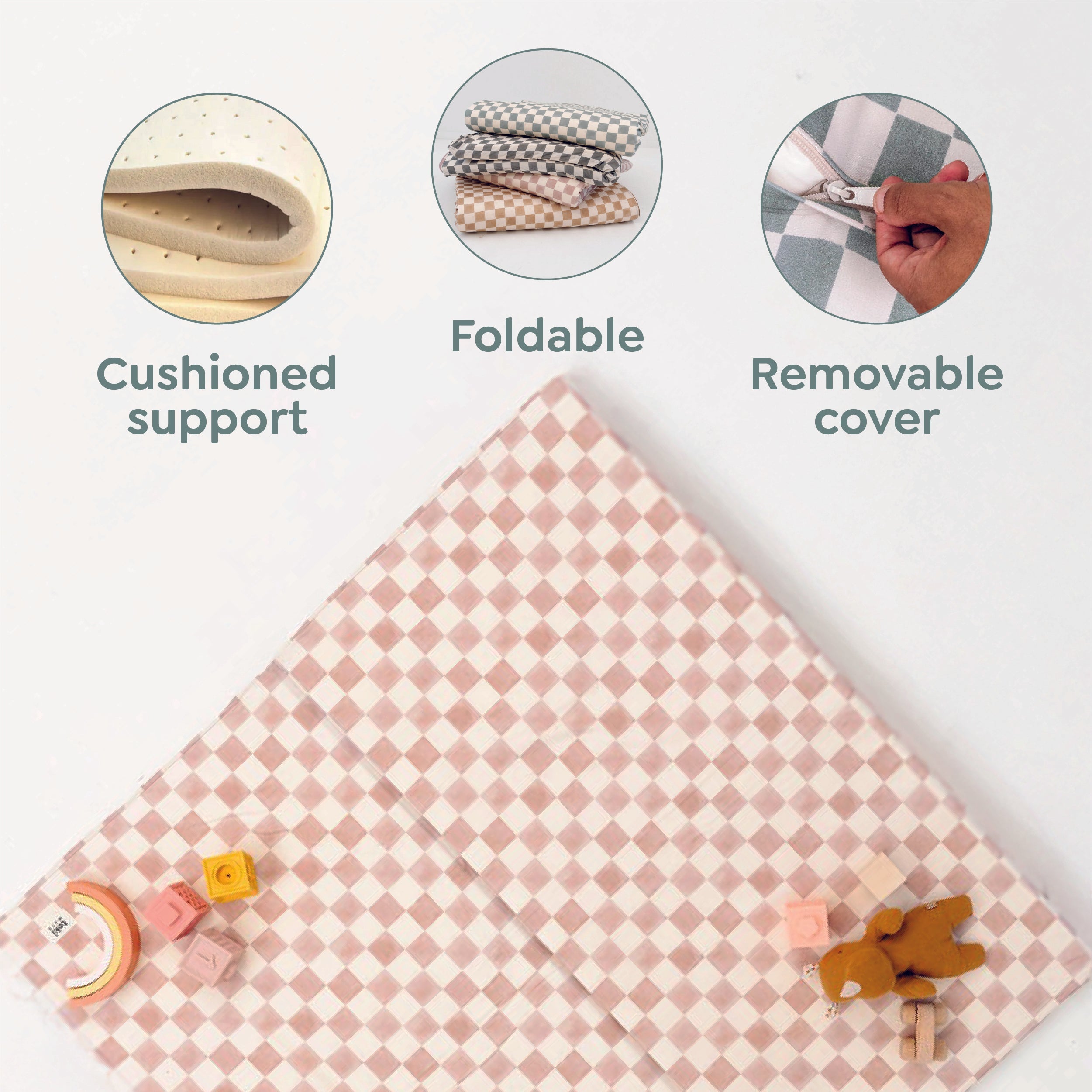 Toki Kids Tutu + Daisy Organic Cotton Mat- Bambi Baby