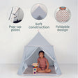 Toki Kids Terrazzo Chalk Play Tent - Bambi Baby
