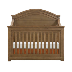 Natural Wood Appleseed Rowan Archtop Convertible Crib - Front View | Bambi Baby