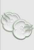BabyBjorn Baby Plate, Spoon and Fork, 2 sets - Bambi Baby