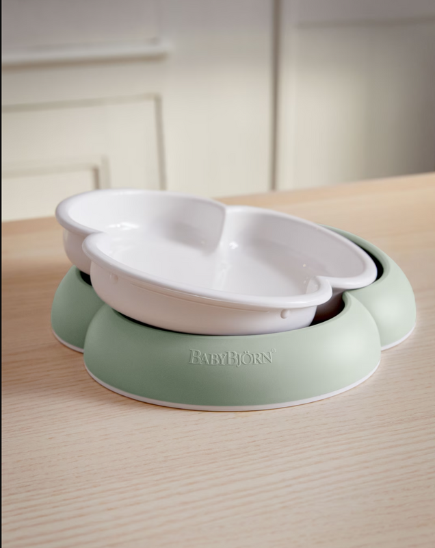 BabyBjorn Baby Plate, Spoon and Fork, 2 sets- Bambi Baby