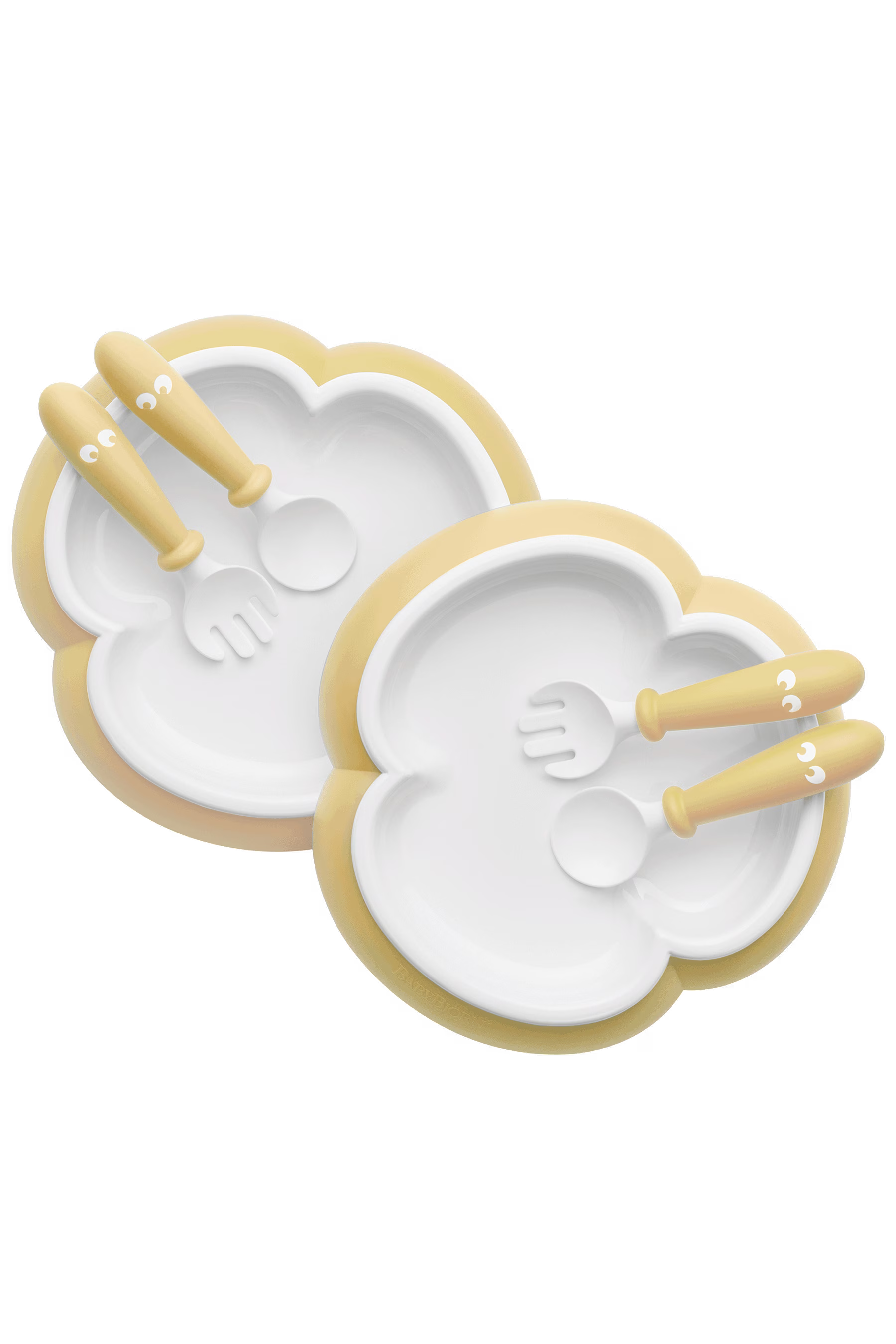 BabyBjorn Baby Plate, Spoon and Fork, 2 sets- Bambi Baby