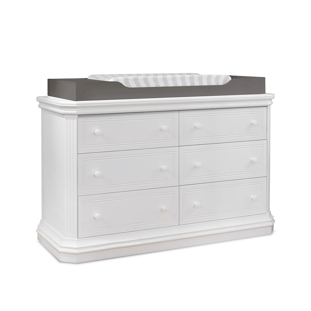 Sorelle Topper for Double Dresser in Weathered Gray- Bambi Baby