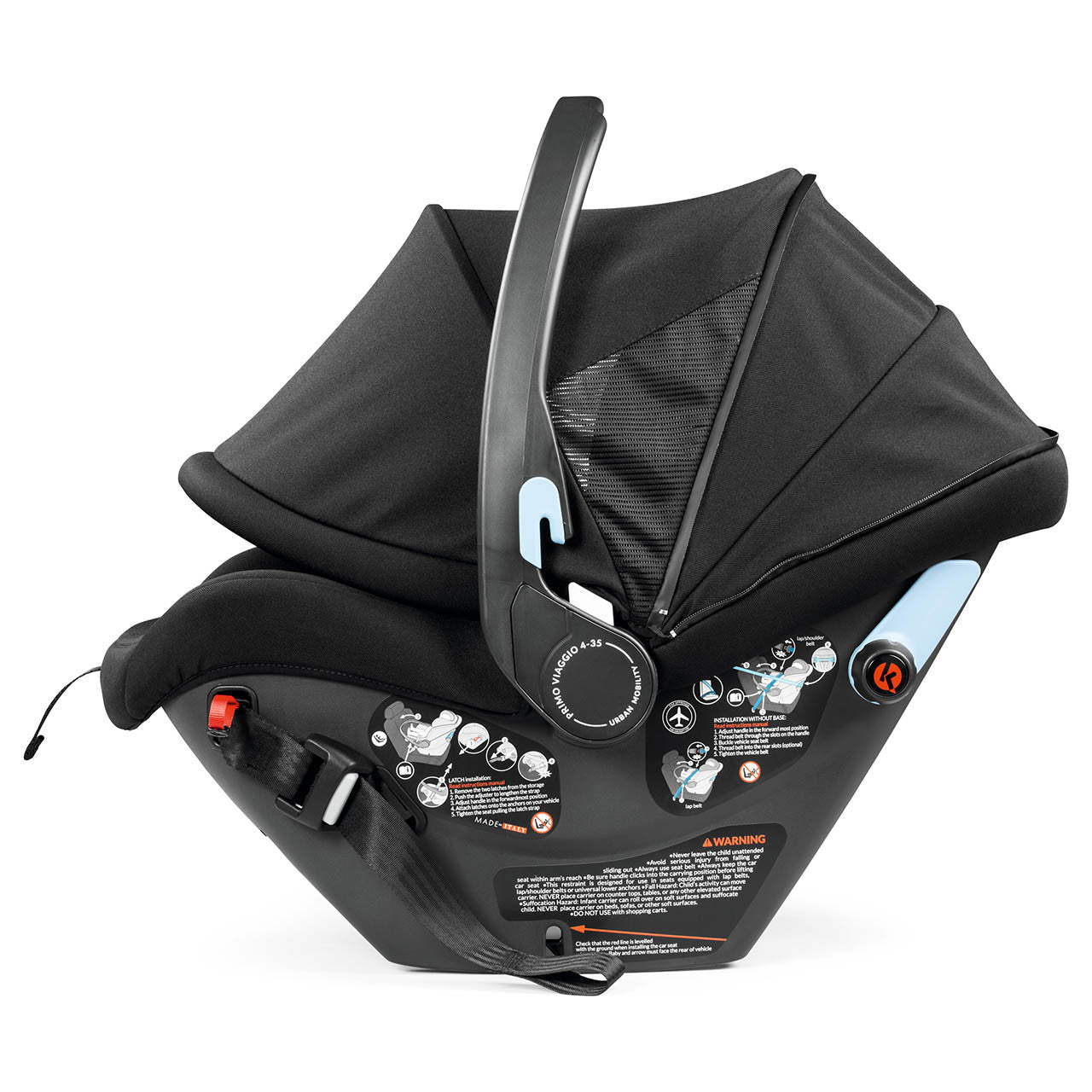 Peg Perego Primo Viaggio Mobilidade Urbana em Preto Verdadeiro- Bambi Baby