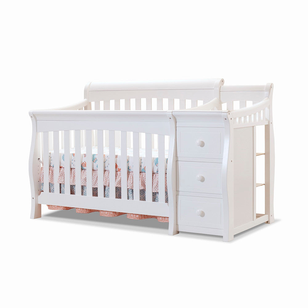 Sorelle Princeton Elite Crib & Changer in White- Bambi Baby