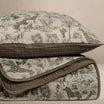 Manta Oilo Fable - Edredón - Muselina orgánica Vintage Safari &amp; Bark de 114 x 152 cm