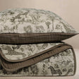 Oilo Vintage Safari Nursery - Premium Muslin Crib Quilt & Sham Set - Bambi Baby