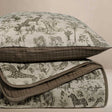 Oilo Vintage Safari Nursery - Premium Muslin Crib Quilt & Sham Set - Bambi Baby